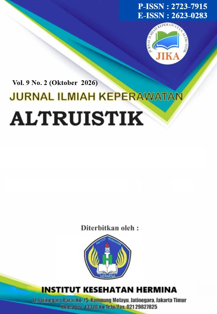 Jurnal Ilmiah Keperawatan Altruistik (JIKA) Institut Kesehatan Hermina
